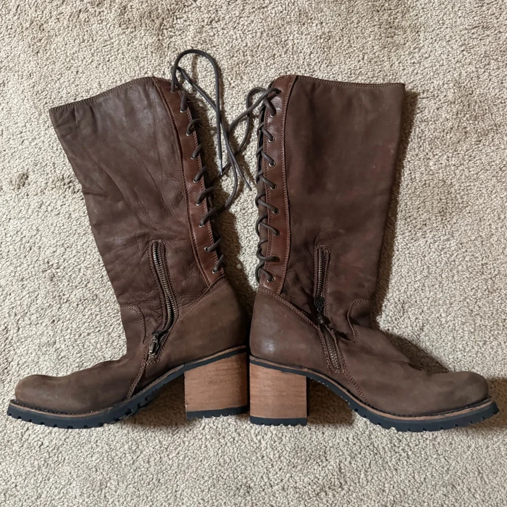 Liberty Black LB Womens Caborca tall lace boots size 8 excellent condition - Picture 4 of 9